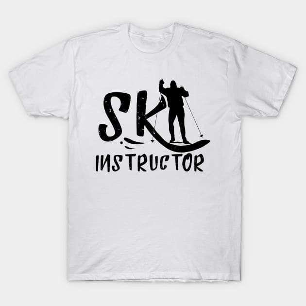 Skier Coach Ski Instructor Lesson Instructing Teacher T-Shirt by dr3shirts